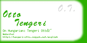 otto tengeri business card